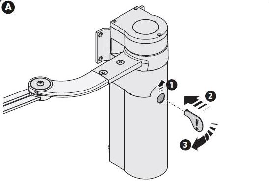 Nice walky manual release