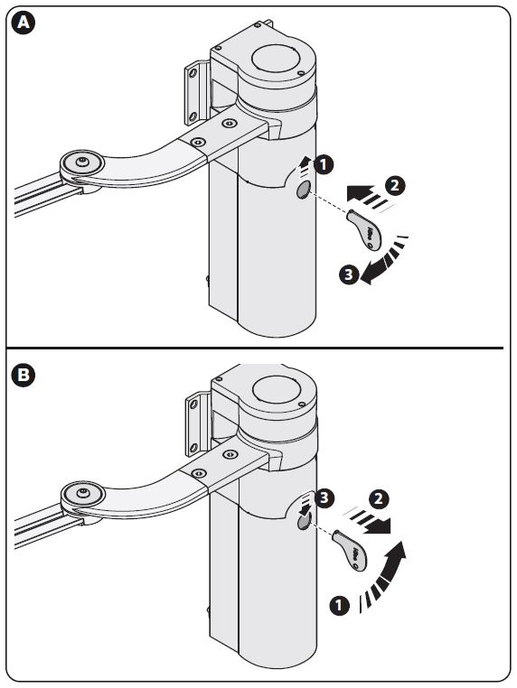 Nice Walky Manual Release